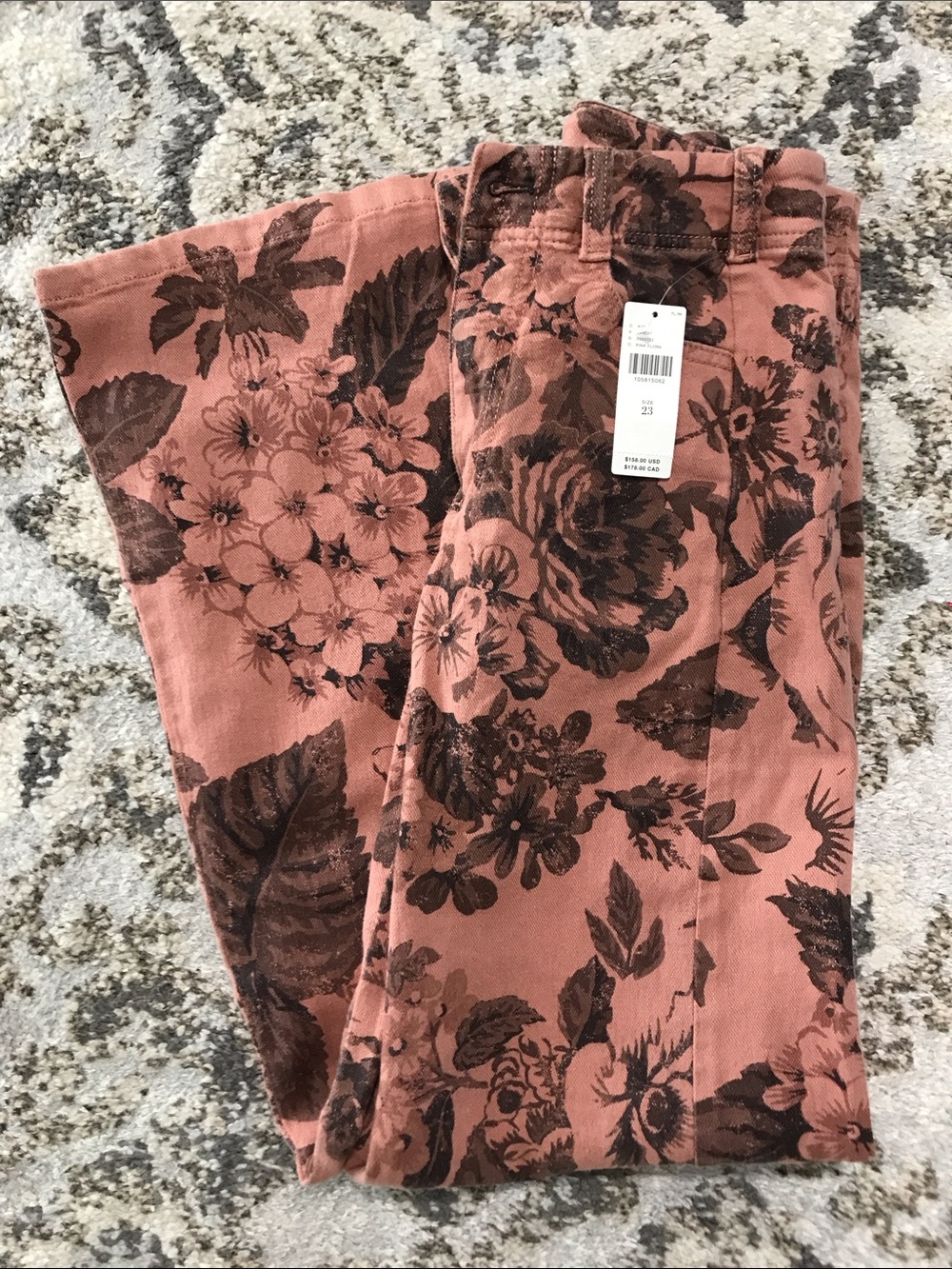 Anthropologie Pilcro Adi Mid-Rise Clean-Hem Flare Wide Leg Pants in Sz 23-24 XXS - Picture 14 of 15